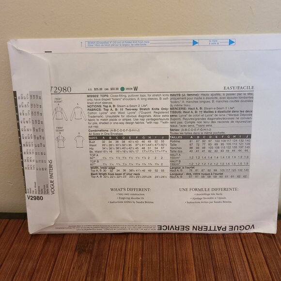 Vintage Vogue Today's Fit  Sandra Betzina Patterns - Three - Picture 9 of 15